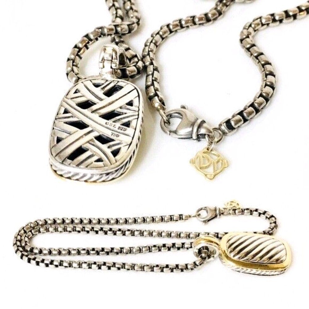 David Yurman Cable Enhancer Pendant Necklace - Picture 5 of 9